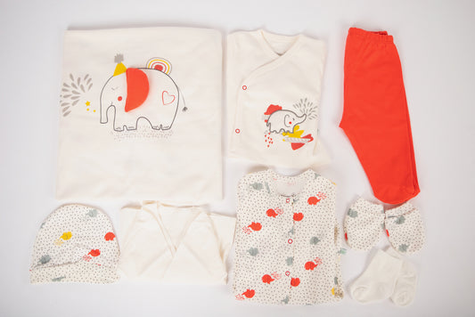 Ameelia & Co - Newborn Baby Elephant Clothing Set (8 piece set)