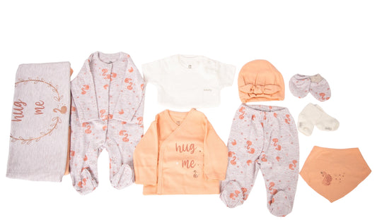 Ameelia & Co - Hug Me Newborn Flamingo Baby Clothing Set (9-piece)