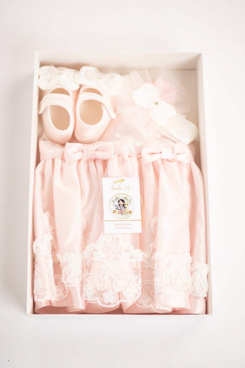 Ameelia & Co - 3-piece Baby Princess Dress (Pink Color)