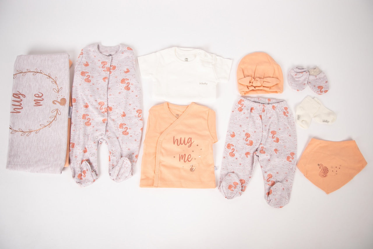 Ameelia & Co - Hug Me Newborn Flamingo Baby Clothing Set (9-piece)